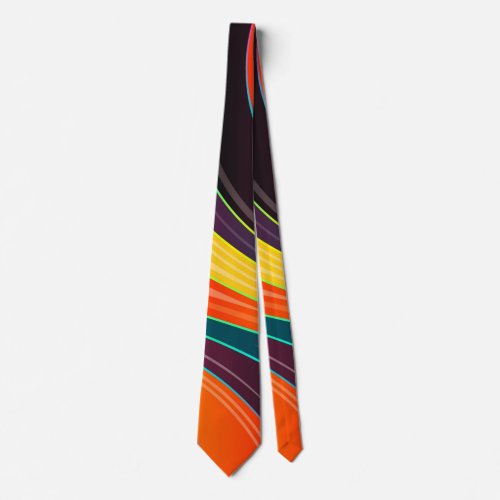 circle swirl abstract tie