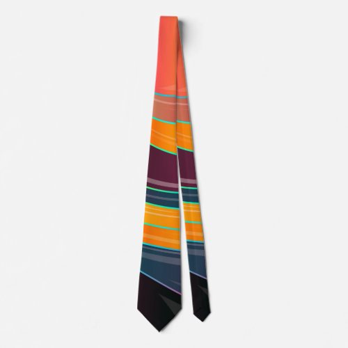 circle swirl abstract tie