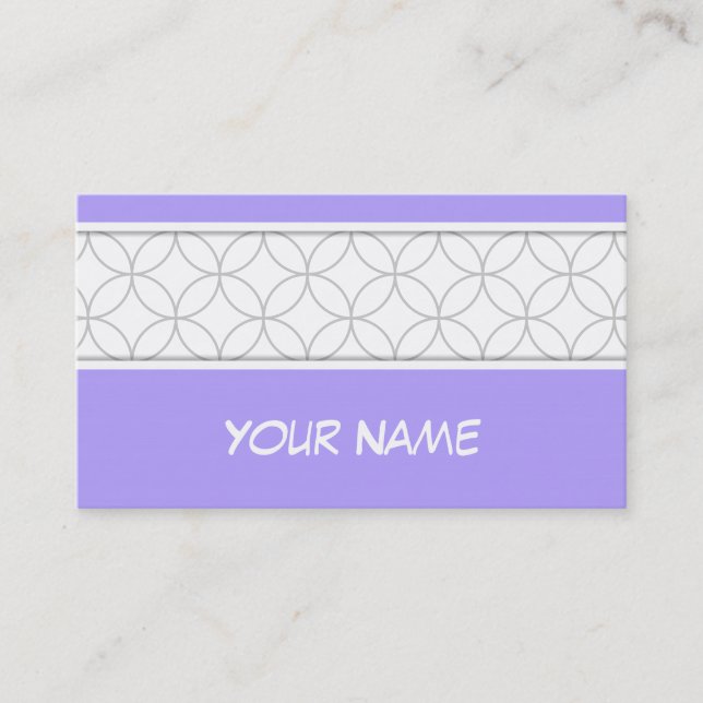 Circle Trans. Seamless Pattern black + your backg. Business Card (Front)