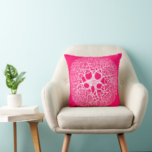 Circle Tree Branch Choose Any Custom Color Pillow