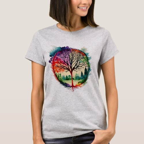 Circle Tree of Life T_Shirt