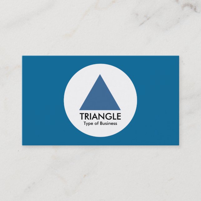 Circle - Triangle - Desert Blue Business Card (Front)