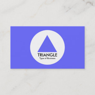 Circle - Triangle - Electric Blue Business Card