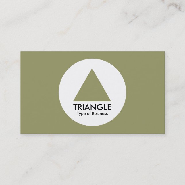 Circle - Triangle - Khaki Business Card (Front)