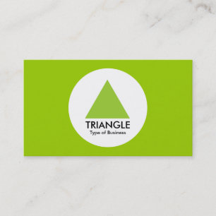 Circle - Triangle - Martian Green Business Card