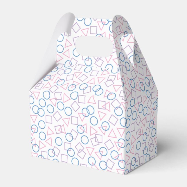 Circle Triangle Square Favor Box (Front Side)