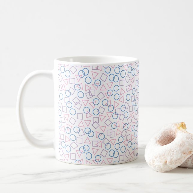 Circle Triangle Square Mug (With Donut)