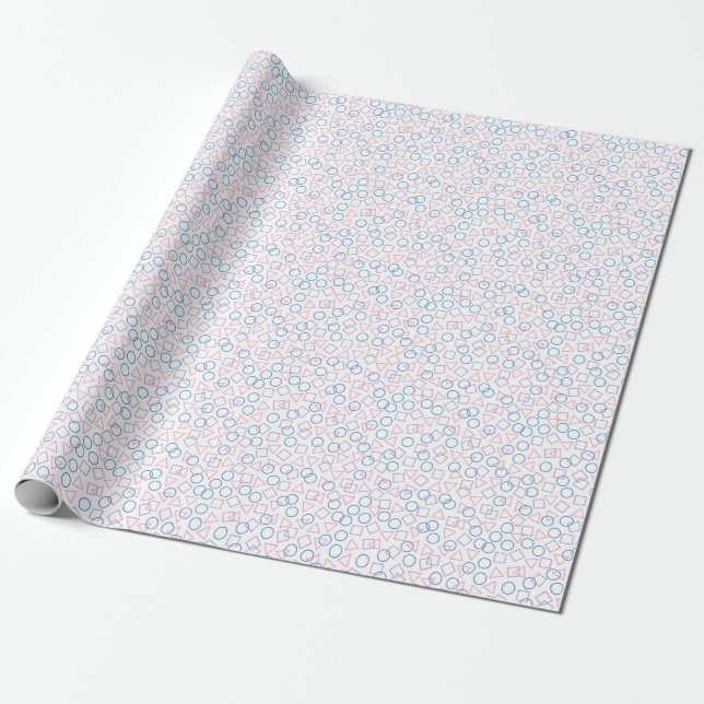 Circle Triangle Square Wrapping Paper (Unrolled)