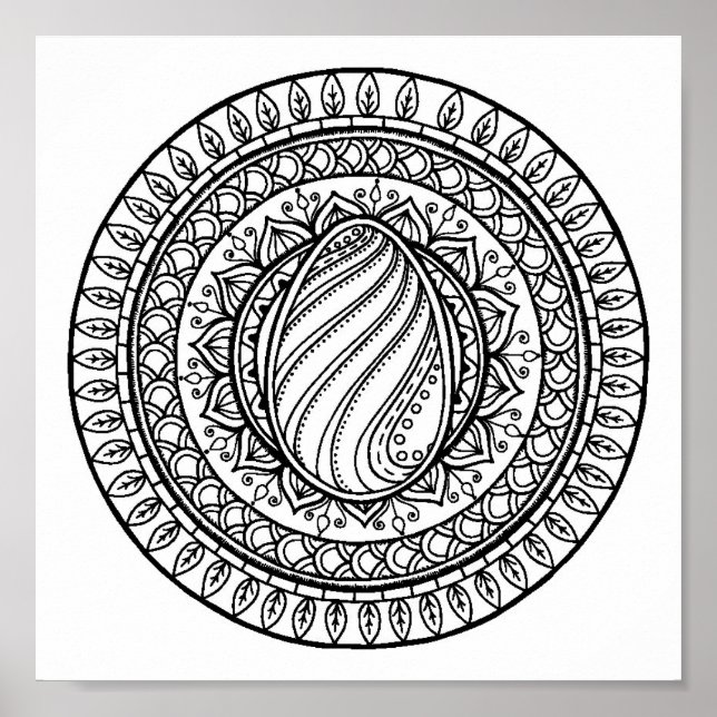 Circle Tribal Doodle 2 Poster (Front)