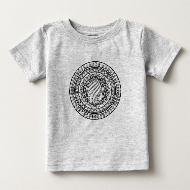 Circle Tribal Doodle Baby T-Shirt (Front)