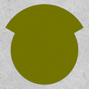 Circle Upper Name Rocker Patch in Olive Green