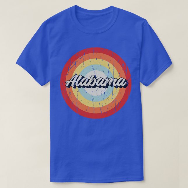 circle vintage alabama TShirt (Design Front)