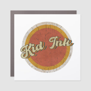 Circle vintage Kid Ink Kids Car Magnet