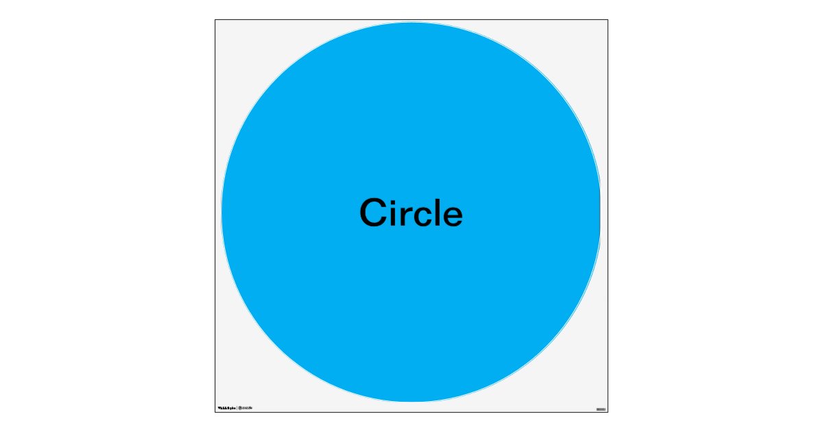 Circle Wall Decal Zazzle