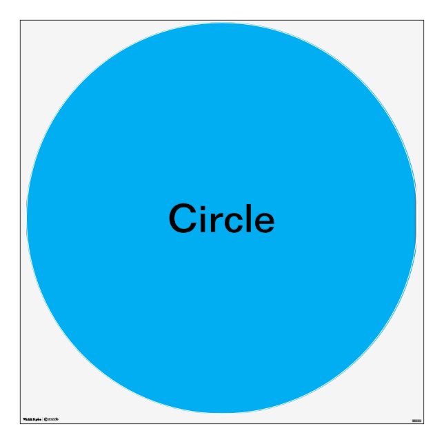 Circle Wall Decal (Front)