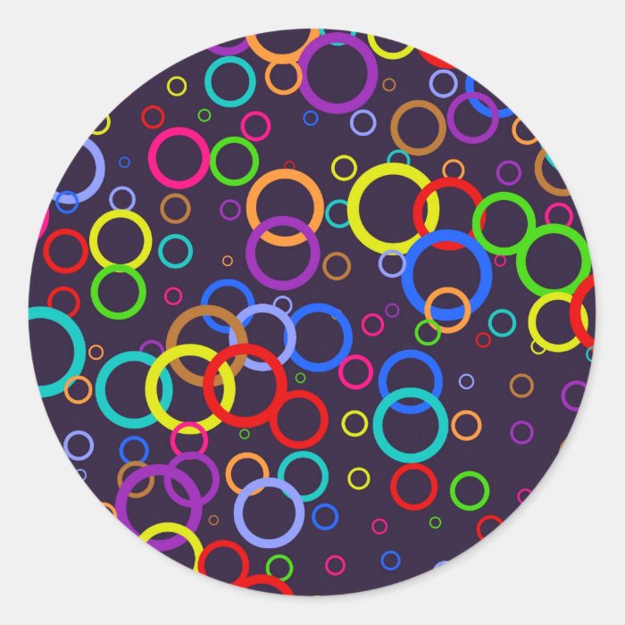 Circle Wallpaper Round Sticker