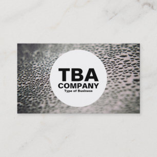 Circle - Water Droplets on Glass 02 Business Card
