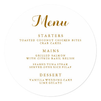 3 course meal menu templates