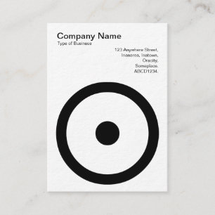 Circle with Center Spot Business Card