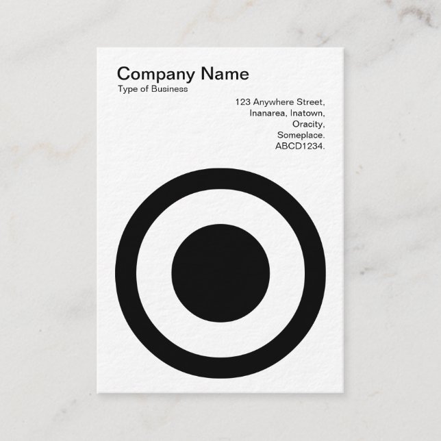 Circle with Center Spot II Business Card (Front)