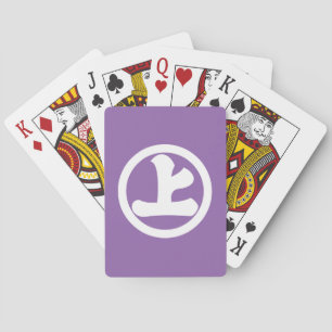 Circle with Character "Ue" Bicycle Playing Cards