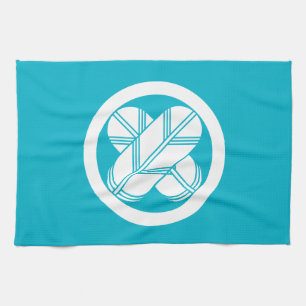 Circle with Chigai Takanoha (Octapartite Design) Towel