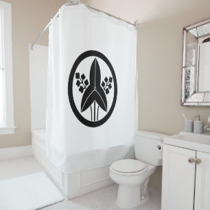 Circle with Standing Arrowhead Shower Curtain