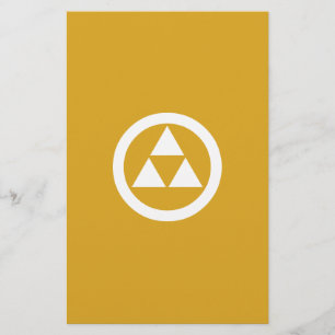 Circle with Three Scales Stationery