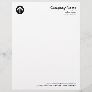 Circled Arrow - Black Letterhead