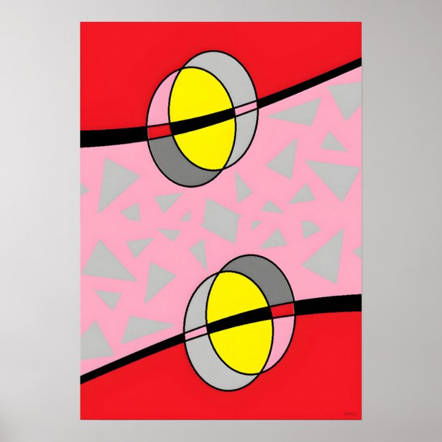 Circled Back Scrum Design II Poster (Front)