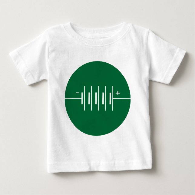 Circled Batteries Symbol Baby T-Shirt (Front)