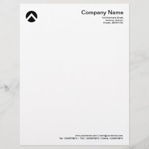 Circled Chevron - Black Letterhead