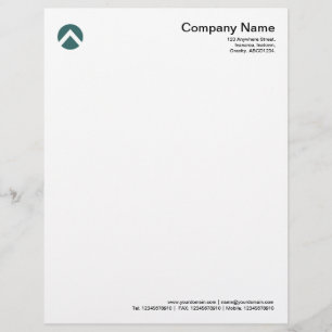 Circled Chevron - Moss Green Letterhead