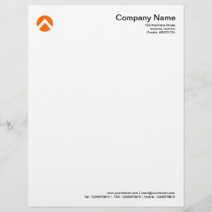 Circled Chevron - Orange Letterhead