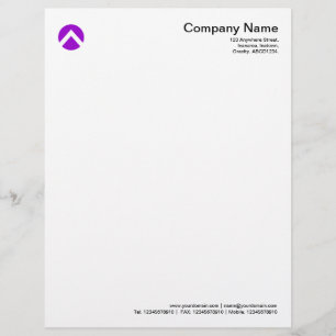 Circled Chevron - Purple Letterhead
