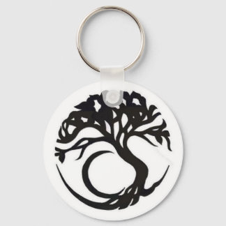 circled-tree keychain