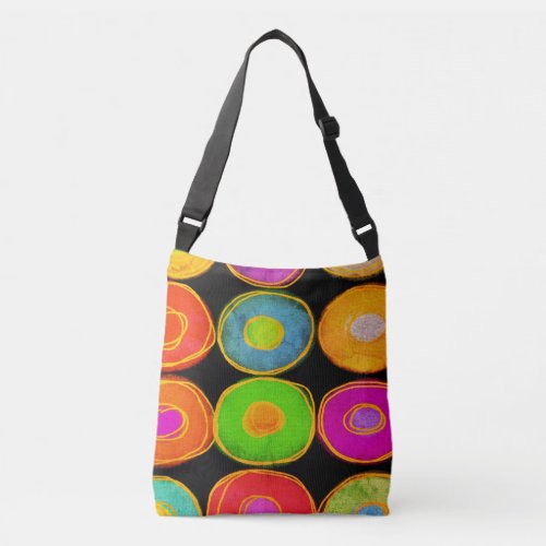 Circles Abstract Art  Crossbody Bag