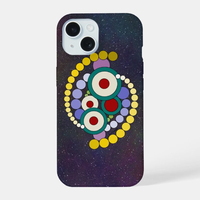 Circles Abstract Artwork Iphone Case (Back)