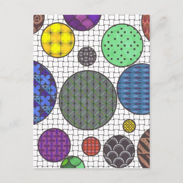 Circles Alight Postcard (Front)