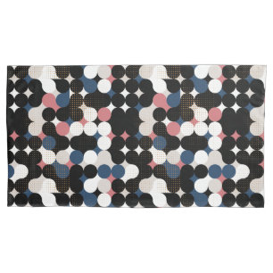 Circles and dots pillow case