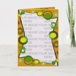 Circles and Flowers Frame - Father's Day Card