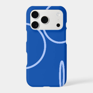 Circles and Loop on Blue iPhone 17 Pro Case