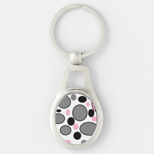 CIRCLES AND OVALS KEYCHAIN (Front)