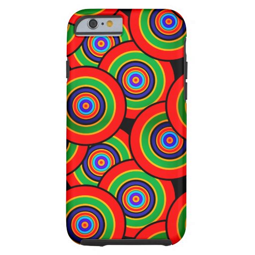 Circles and rings retro Case-Mate iPhone case