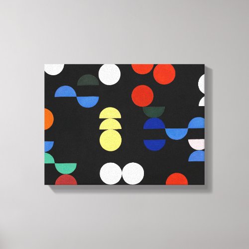 Circles and Semicircles  Sophie Taeuber_Arp  Canvas Print