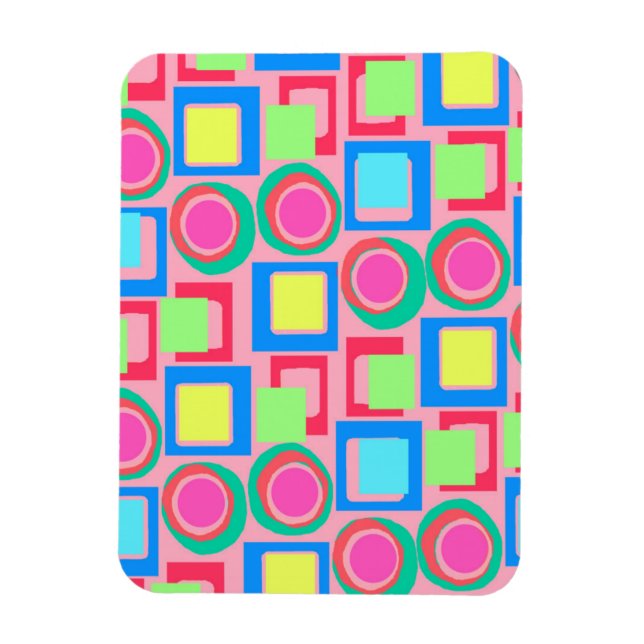 Circles and Squares Magnet (Vertical)