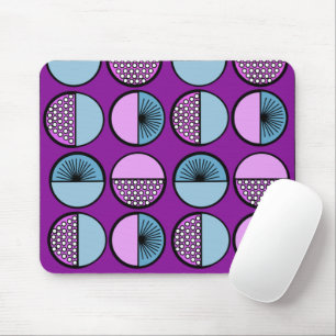 Circles and Stars Mouse Pad