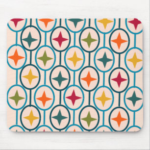 Circles and Stars Mouse Pad