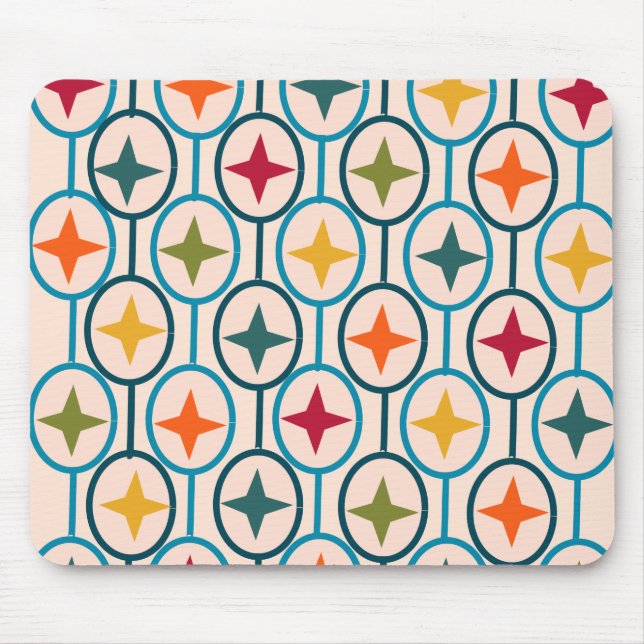 Circles and Stars Mouse Pad (Front)