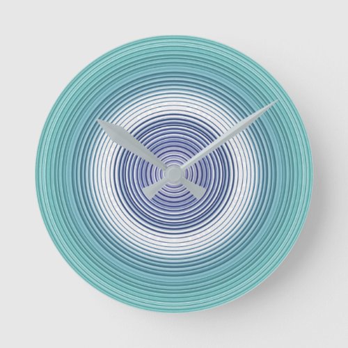Circles _ aqua teal turquoise cyan blue round clock